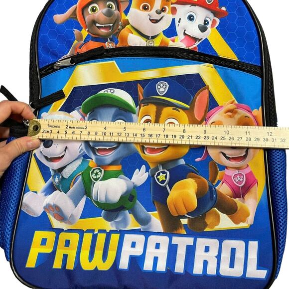 Paw Patrol Pups Backpack Size 16" Blue School Picnic Adjustable NWT 612 - Picture 8 of 13